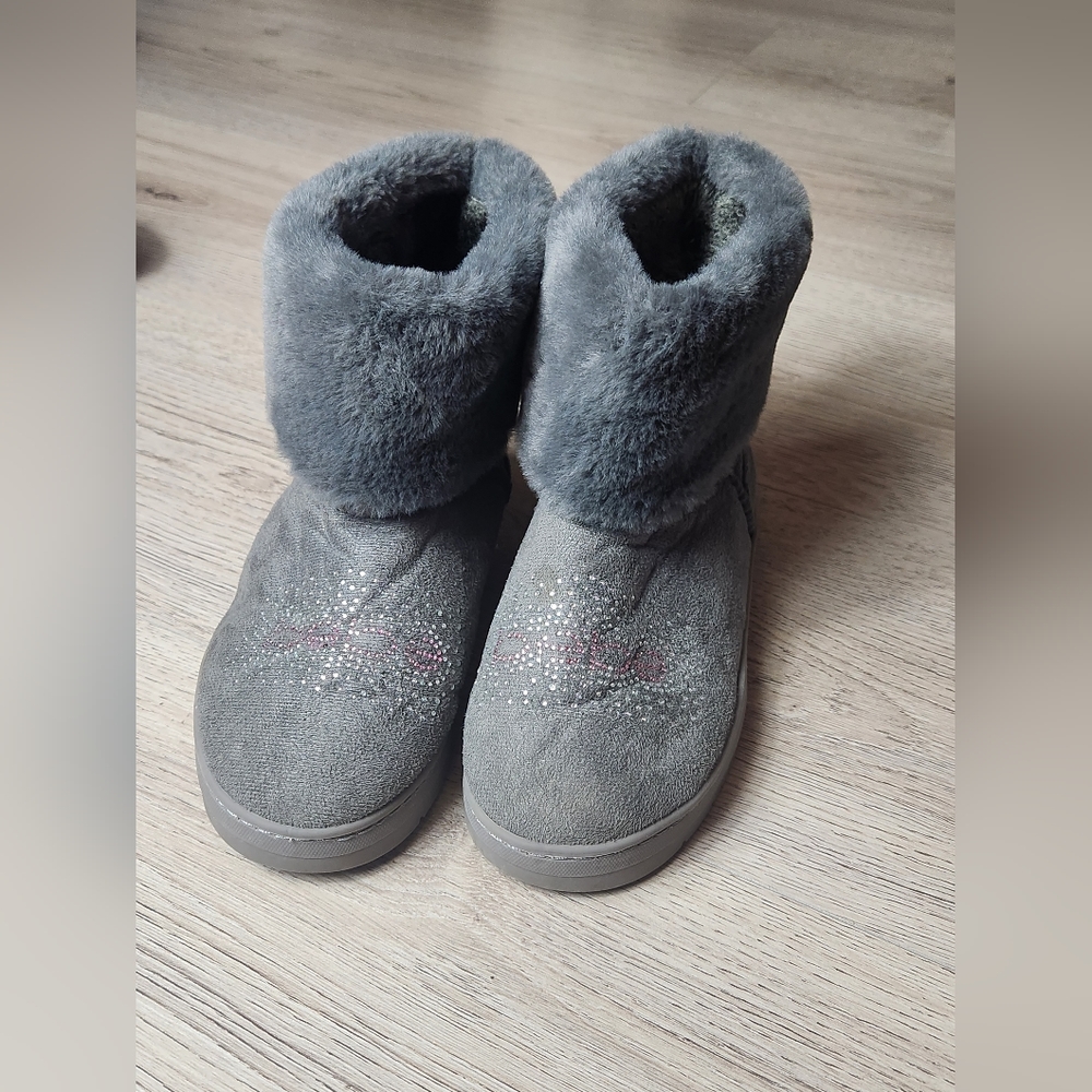 Bebe Gray Boots Girls Size 13
